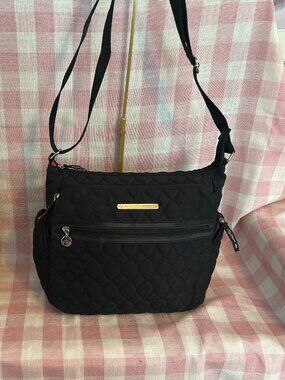 Lily Bloom Quilted Black Crossbody – New Without Tags